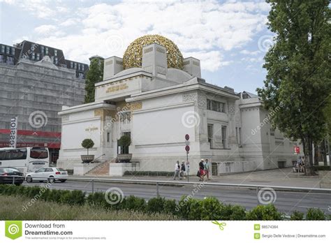 Vienna secession building editorial stock image. Image of house - 98574384