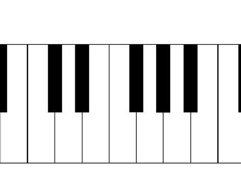 Piano Keys Blank | Pitch Michael