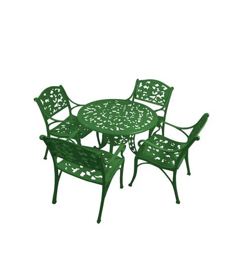 Tilo Cast Aluminium Garden Patio Seating 4 Chair And 1 Table Set at Rs ...
