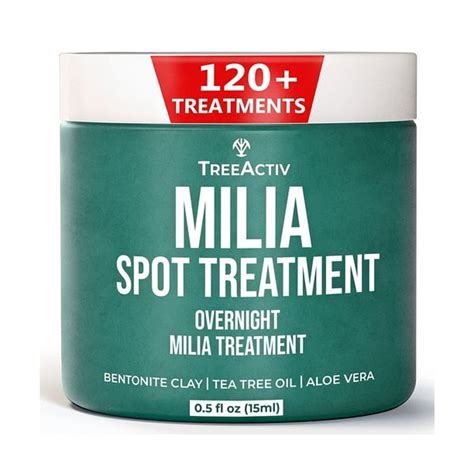 TreeActiv Overnight Milia Spot Treatment Cream, 0.5oz, Improves Milia in 2 Weeks, 120 Uses ...