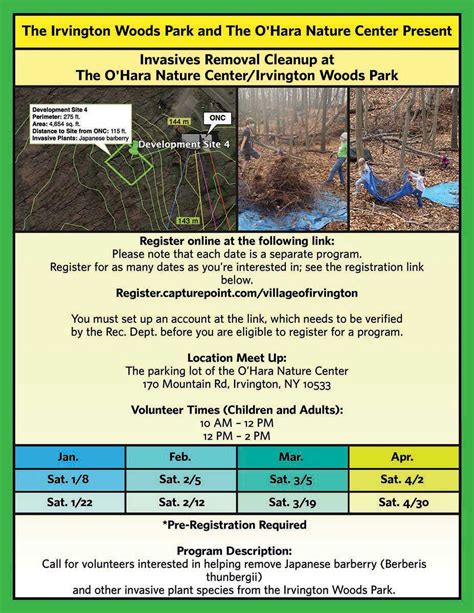 Invasive Barberry Removal Program—Saturday (1/8) | The Irvington Woods