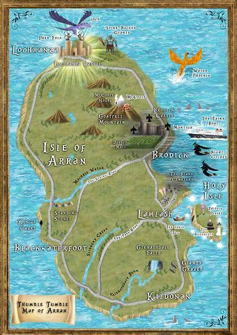 Thumble Tumble map of Arran inspiring visitors to adventure across ...