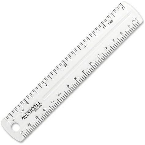 Westcott Clear Plastic Ruler - Zerbee