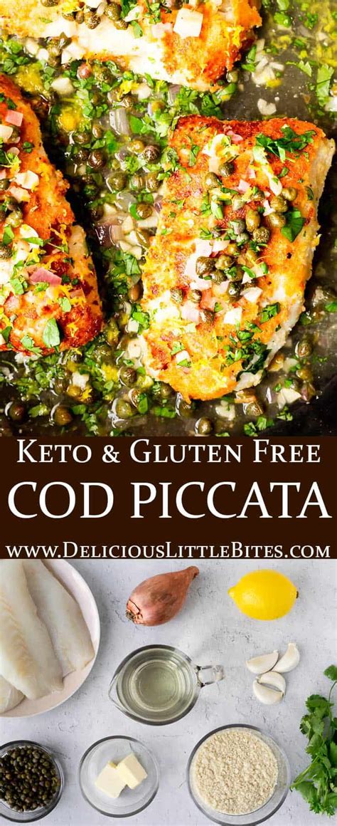 Cod Piccata - Delicious Little Bites