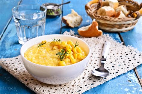 Corn soup 739678 Stock Photo at Vecteezy