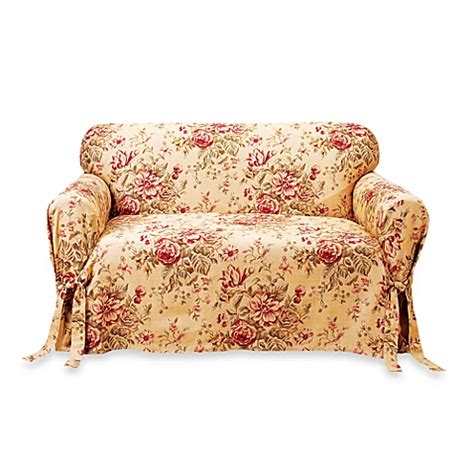 Grace Floral Loveseat Slipcover by Sure Fit® - Bed Bath & Beyond