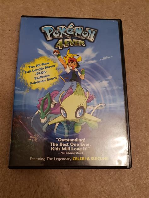 Pokémon 4Ever (DVD, 2002) w/ legendary Pokémon Celebi and Suicune ...