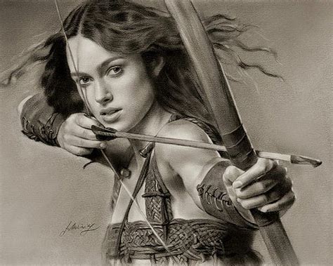 Bow And Arrow Pencil Drawing