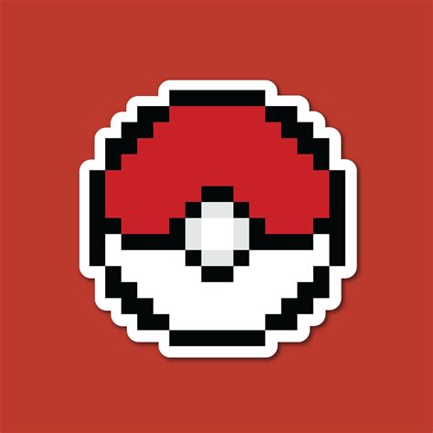 8 Bit Pokeball Minecraft