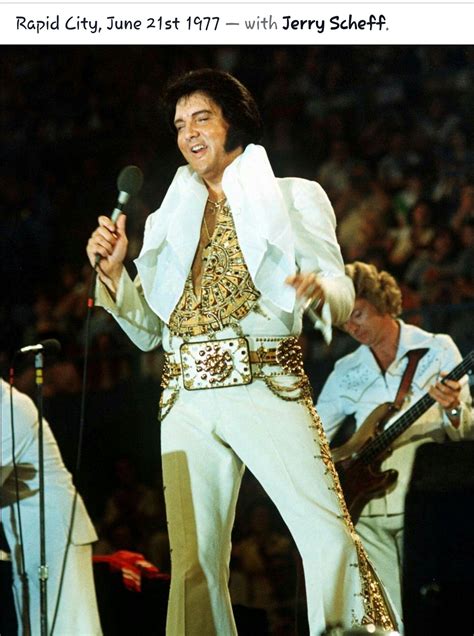 Elvis Presley. Rapid City. June 21st, 1977. With Jerry Scheff. | Elvis presley concerts, Elvis ...