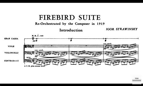Stravinsky | The Firebird (suite) — Timbre and Orchestration Resource
