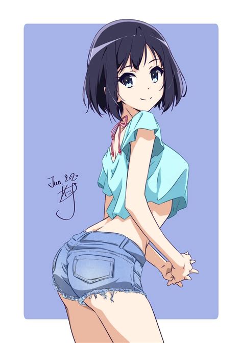 Frayed Hem Denim Shorts [Original] : r/animeshorts