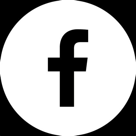 Download Dark Black And White Facebook Logo [100% Free] - FastPNG