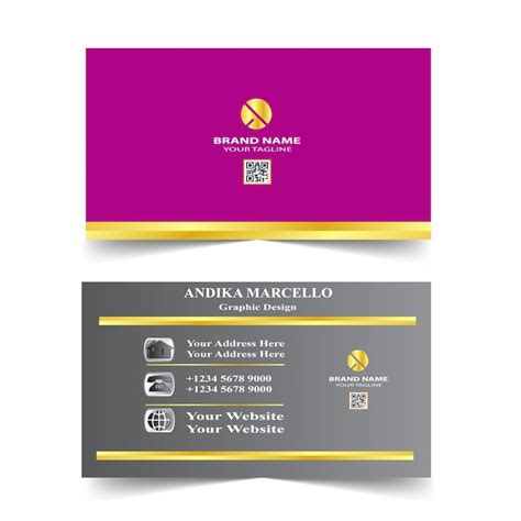 Premium Vector | Modern business card design template