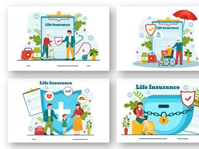 12 Life Insurance Vector Illustration by denayuneep ~ EpicPxls