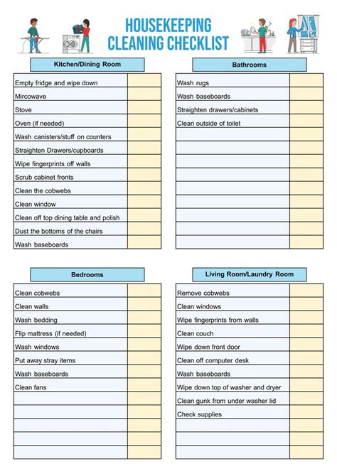 Hotel Housekeeping Checklist - 10 Free PDF Printables | Printablee ...