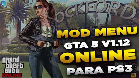 NOVO MOD MENU PARA GTA 5 ONLINE V1.12 PARA PS3 - YouTube