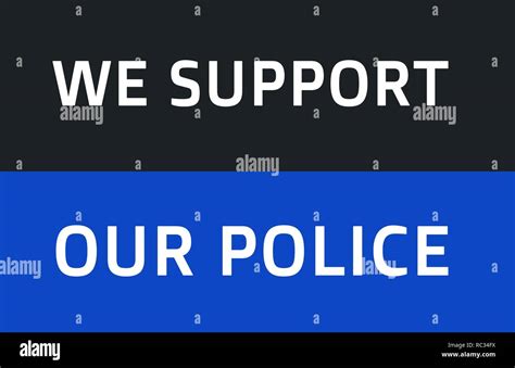 WE SUPPORT OUR POLICE FLAG. Show your support for law enforcement. American police flag. Thin ...