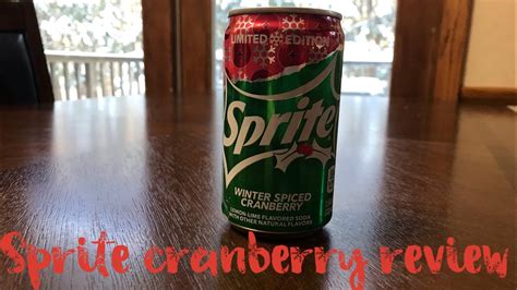 Sprite Cranberry review - YouTube