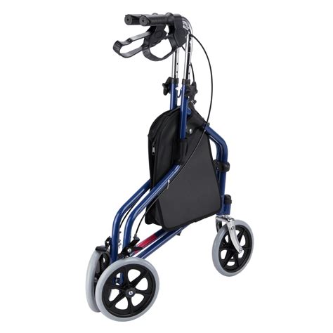 Safety Folding 3 Wheel Rollator Aluminium Height Adjustable Walker Medical Aid | eBay