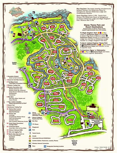 Fort Wilderness Resort & Campground Map | Magical Journeys