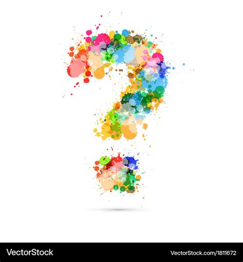 Abstract question mark colorful symbol Royalty Free Vector