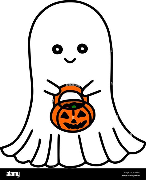 Cute Ghost Face Cartoon