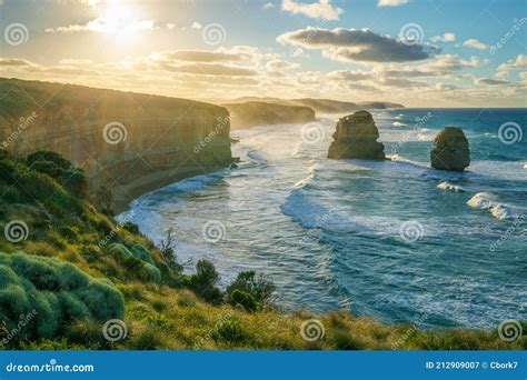 Gibson Steps at Sunrise, Twelve Apostles, Great Ocean Road in Victoria, Australia Stock Image ...