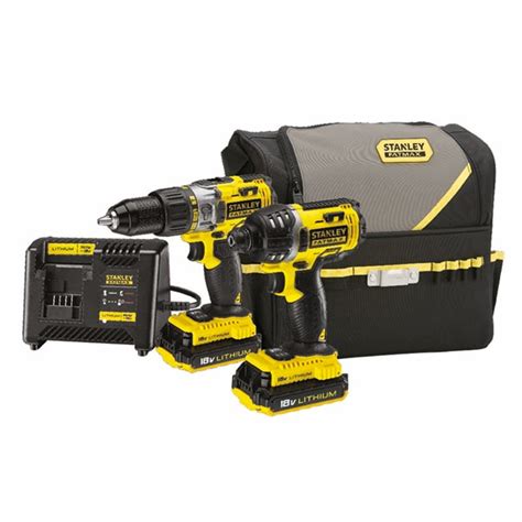 STANLEY | POWER TOOLS | Combo Kits | 18V HAMMER DRILL & IMPACT DRIVER ...