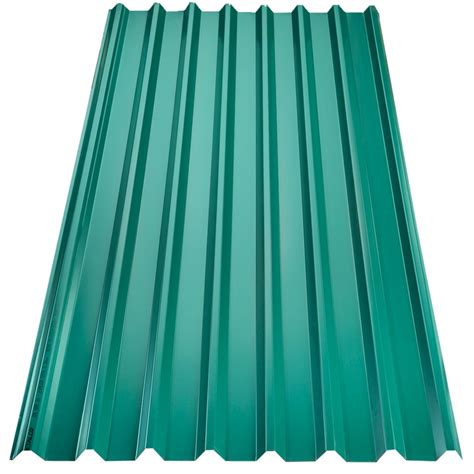 Lamina techo rectangular calibre 26 1.07x1.83 m verde esmalada - Lámina galvanizada de canal