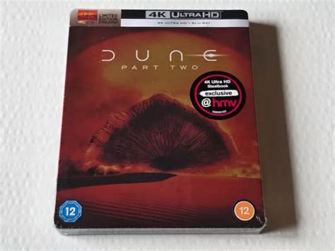 DUNE PART TWO HMV Exclusive Limited Edition 4K + Blu Ray Steelbook NEW ...