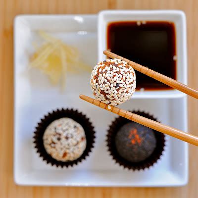 JULES FOOD...: Shichimi Togarashi Truffles with Toasted Sesame Seeds and Soy Sauce