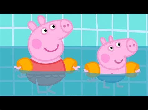 Swimming with Peppa Pig and George t…: English ESL video lessons