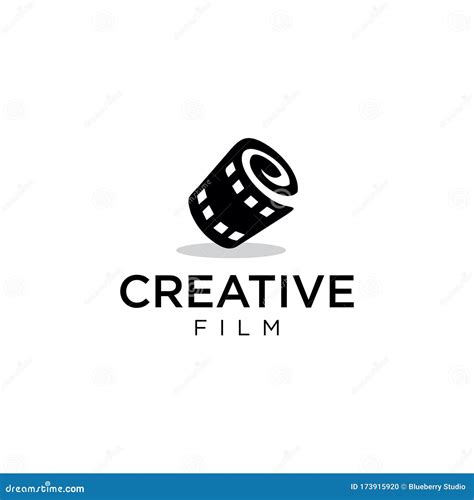 Cinema Logo Movie Emblem Template . Movie Production Logo .Film Camera Logo Template Stock ...