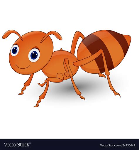 Cute ant cartoon Royalty Free Vector Image - VectorStock