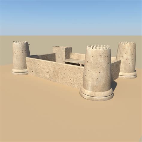 desert fort 3d model