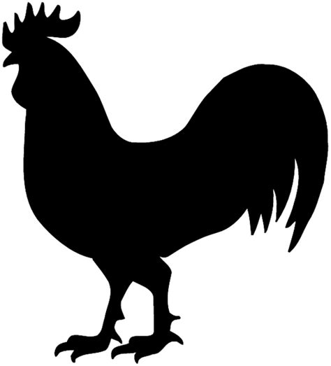 Black Silhouette Rooster Logo Rooster Silhouette Rooster Fight 868 ...