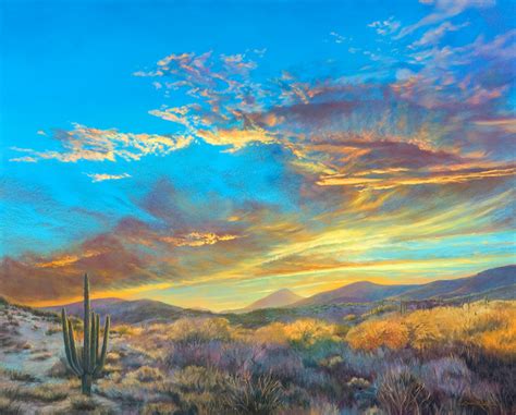 Arizona Desert Mountain Sunset : Sunset In The Arizona Desert Landscape Rocky Desert Mountains ...