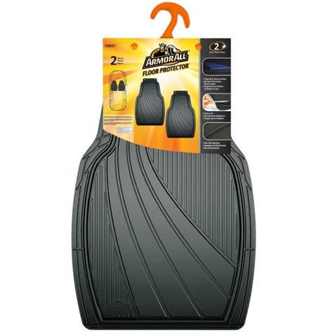 Armor All 2-Piece Black Rubber Value Floor Mats - 79957 | Blain's Farm & Fleet