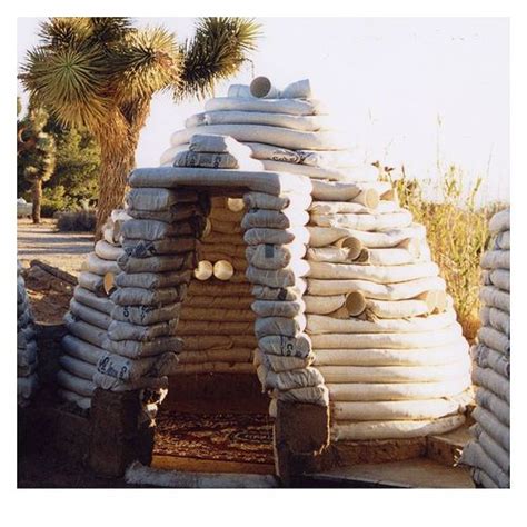 Sandbag House | Sandbag house, Earth bag home, Energy efficient homes