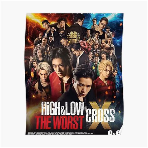 "HiGH&LOW the worst x" Poster for Sale by markbhale | Redbubble