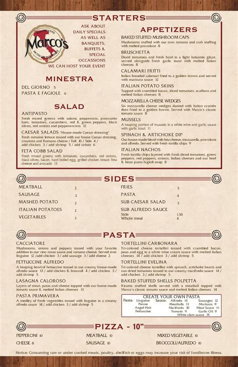 Marcos Restaurant Lewiston Maine Menu - MenusInLA - Lewiston & Auburn ...