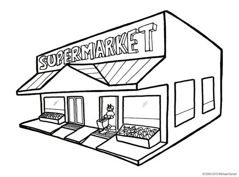 Supermarket building clipart - WikiClipArt