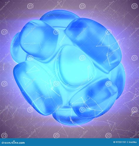 Blue Crystal Abstract. Jewelry Concept Stock Illustration - Illustration of background, digital ...