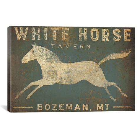 White Horse Tavern (26"W x 18"H x 0.75"D) - Signage + Blueprints - Touch of Modern