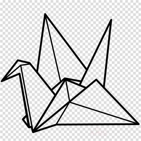 Paper Crane Outline ~ Crane Origami Drawing Outlines Outline Cranes ...