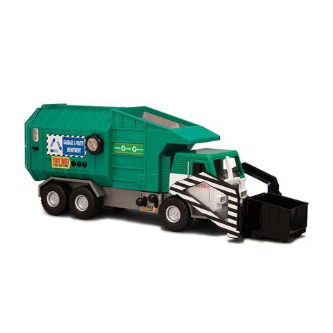 Tonka Mighty Motorized Vehicle - Front-Loader Garbage & Waste Department Truck (Green) - Funrise ...