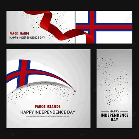 Happy Faroe Islands Independence Day Banner And Background Set Poster ...