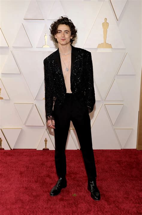 Timothée Chalamet is 'Dune' the shirtless look at the Oscars