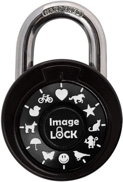 ImageLOCK - Combination Lock White For Locker - Non-reset Lock with Pictures –Double Reinforced ...